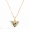 Picture of 14k Yellow Gold Diamond Bee Pendant