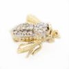 Picture of 14k Yellow Gold Diamond Bee Pin