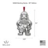 Picture of 2026 10th Annual Wallace Santa Ornament