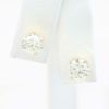 Picture of 14k Yellow Gold Brilliant Diamond Solitaire Earring Studs