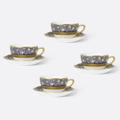 Picture of New Set of 4 Tea Cups & Saucers 4.5 oz